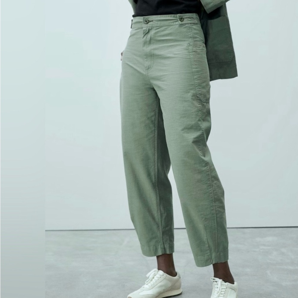 Everlane Fatigue Barrel Pants - Sea Glass Green
